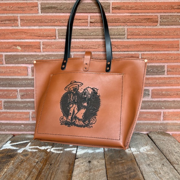 Handmade Leather Tote Bag - Picture 14 of 16